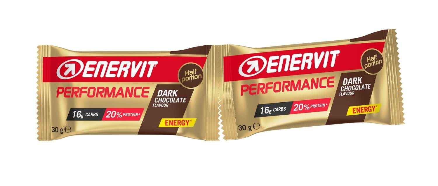 Enervit Performance Bar Gusto Cioccolato Fondente 2 Mezze Barrette 30g