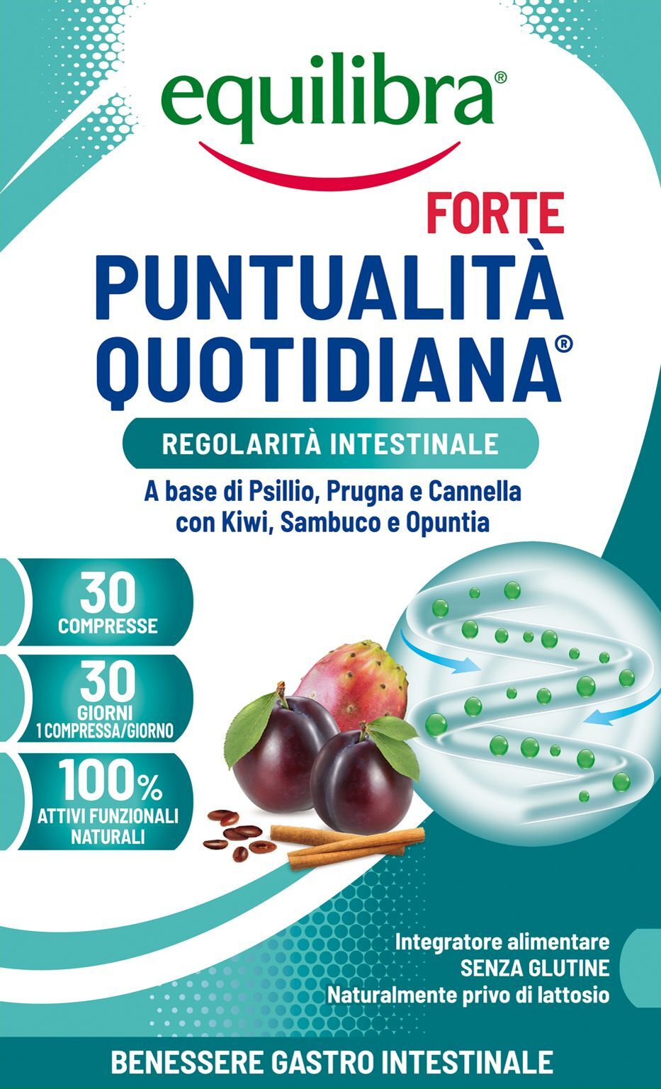 Equilibra Puntualità Quotidiana Forte Integratore Stitichezza 30 Compresse