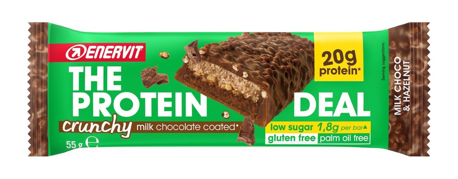 Enervit The Protein Deal Bar Barretta Proteica Gusto Milk Choco Hazelnut 55g