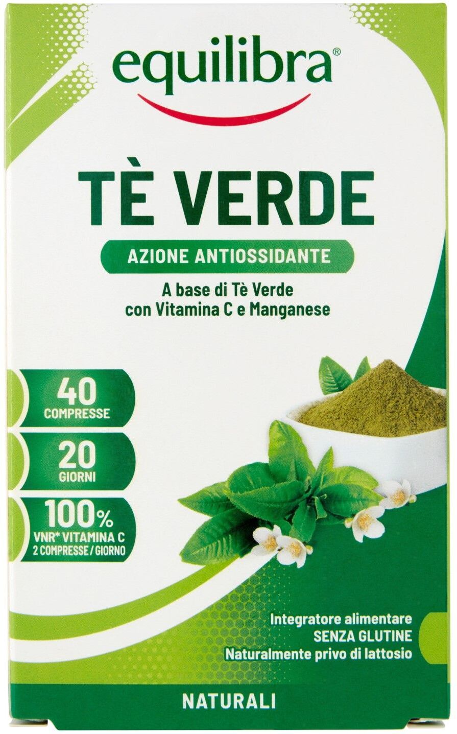 Equilibra Tè Verde Integratore Antiossidante 40 Compresse