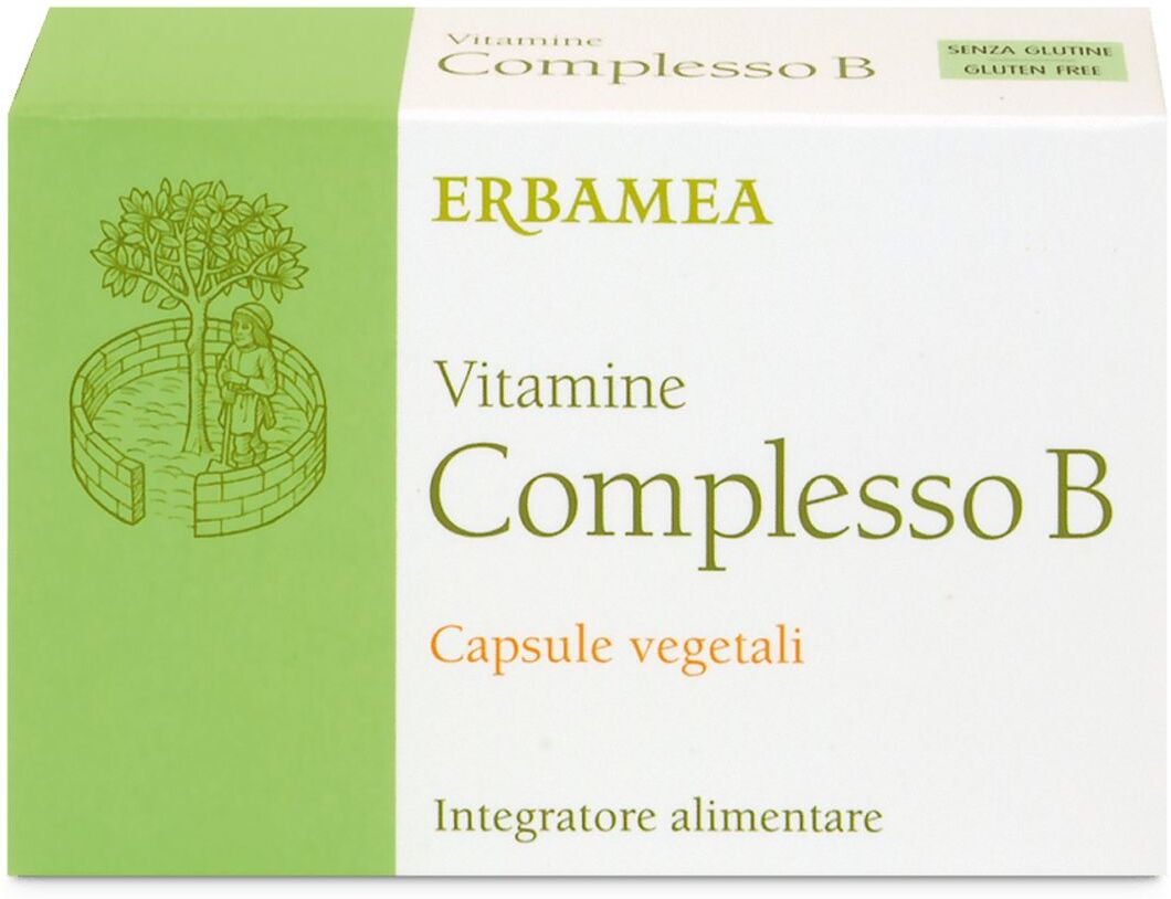 Erbamea Vitamine Complesso B Integratore Vegetale Metabolico 24 Capsule