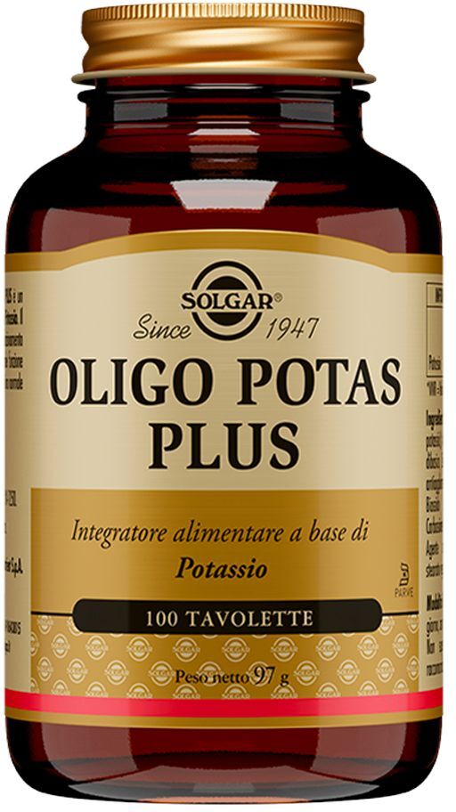 Solgar Oligo Potas Plus Integratore Polivalente 100 Tavolette