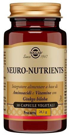 Solgar Neuro-nutrients Integratore Sistema Nervoso 30 Capsule Vegetali