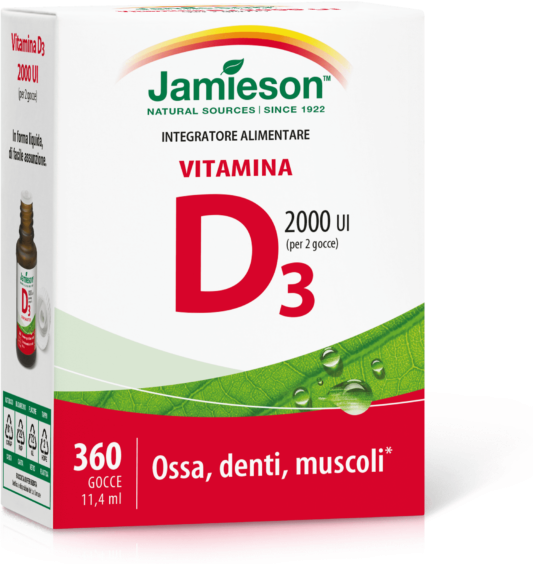 Jamieson Vitamina D3 Integratore Ossa Gocce 11.4ml