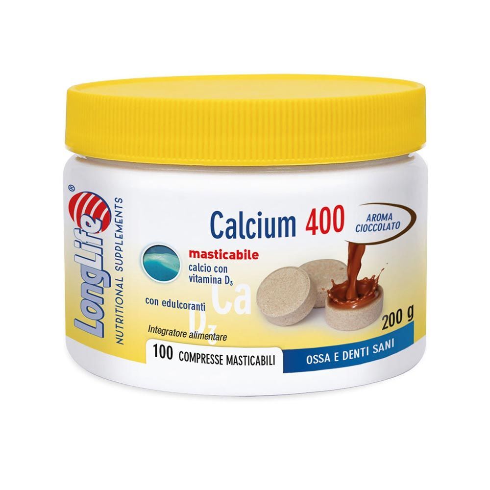 Longlife Calcium Cacao Integratore Ossa 100 Compresse