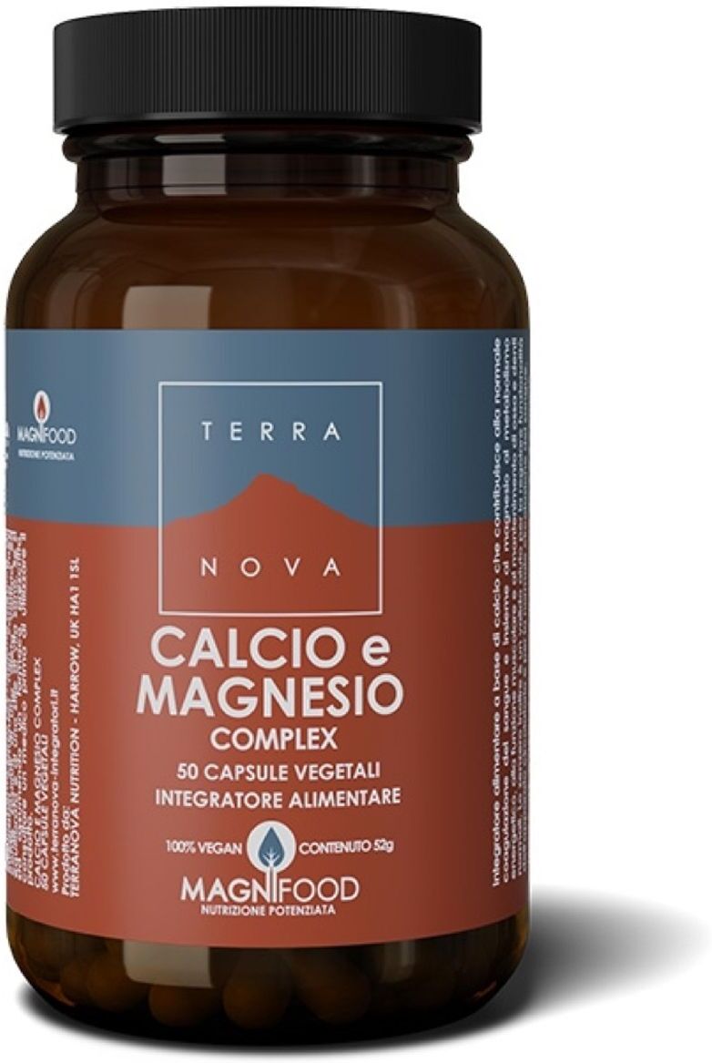 Terranova Complesso Calcio Magnesio Integratore Ossa 50 Capsule