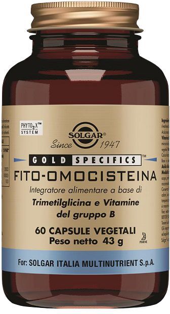 Solgar Fito-omocisteina Integratore Trimetilglicina E Vitamine B 60 Capsule Vegetali