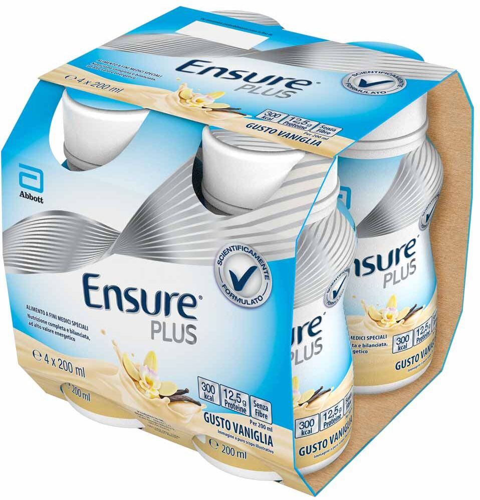 Ensure Plus Supplemento Nutrizionale Vaniglia 4x200ml