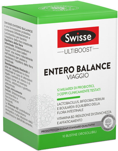 Swisse Entero Balance Viaggio Integratore Alimentare 10 Bustine