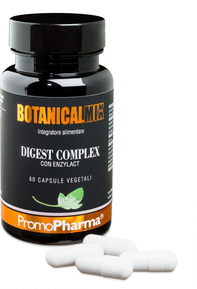 Promopharma Botanical Mix Digest Complex Enzylact Integratore Digestivo 60 Capsule