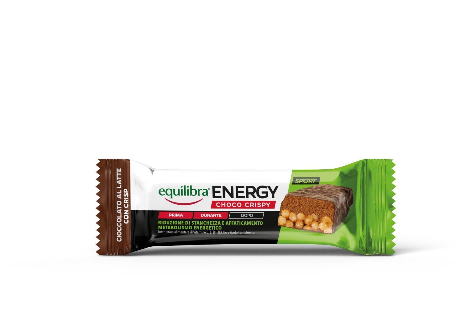 Equilibra Energy Choco Crispy Barretta Energetica 40g