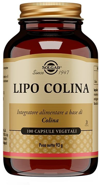 Solgar Lipo Colina Integratore Controllo Colesterolo 100 Capsule Vegetali