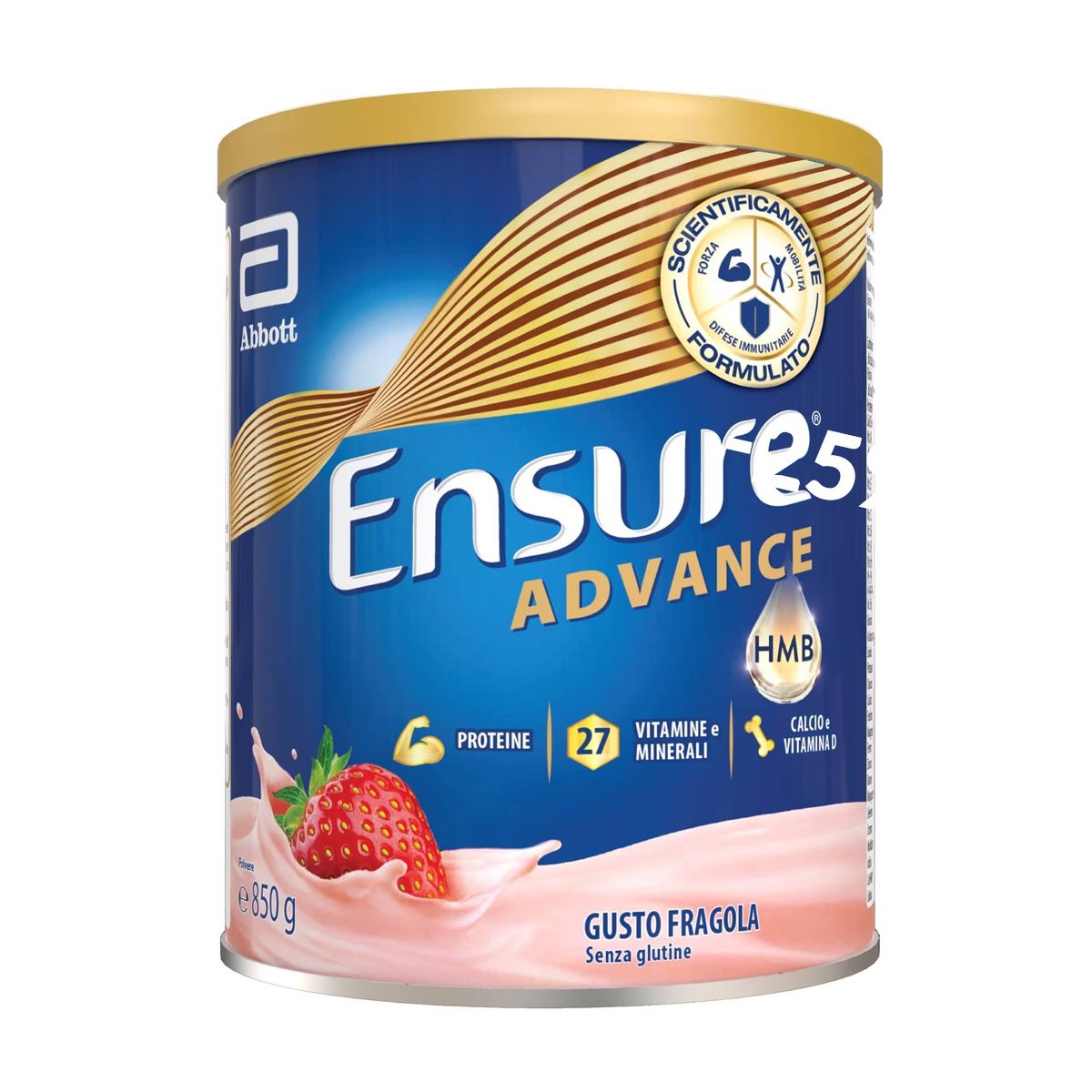 Ensure Advance Integratore Alimentare Proteico Fragola 850g