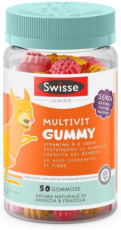 Swisse Junior Multivit Gummy Integratore 50 Pastiglie