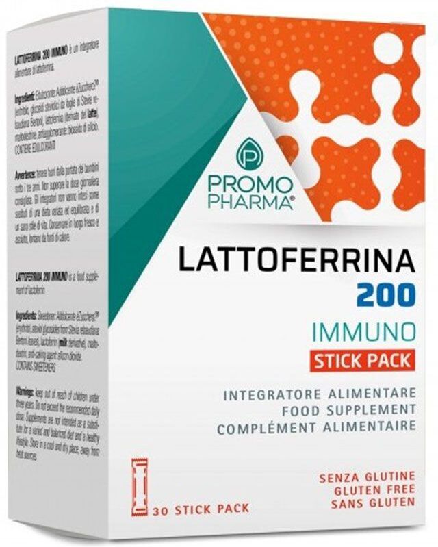 Promopharma Lattoferrina 200 Immuno Integratore Difese Immunitarie 30 Stick Pack