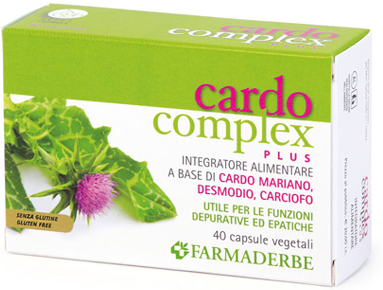 Farmaderbe Cardo Complex Plus Integratore Regolazione Epatica 40 Capsule