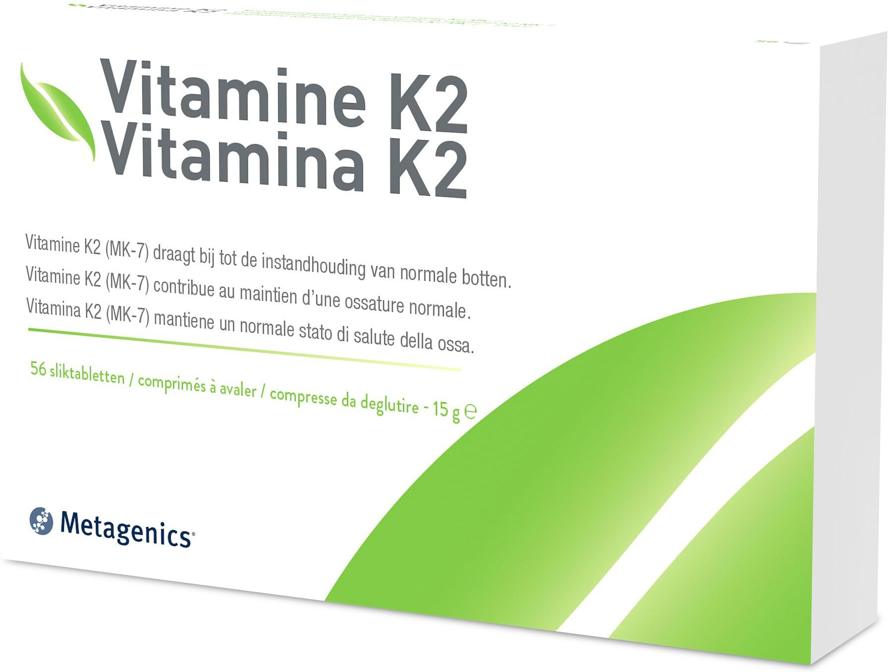 Metagenics Vitamina K2 Integratore Articolazioni 56 Compresse