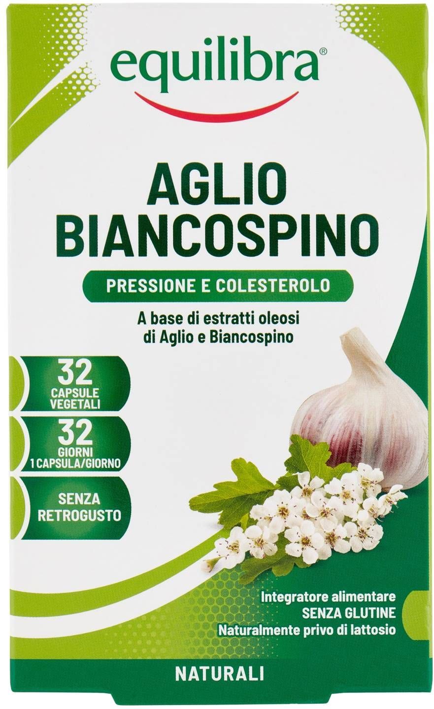 Equilibra Aglio E Biancospino Integratore Funzionalità Cardiovascolare 32 Perle