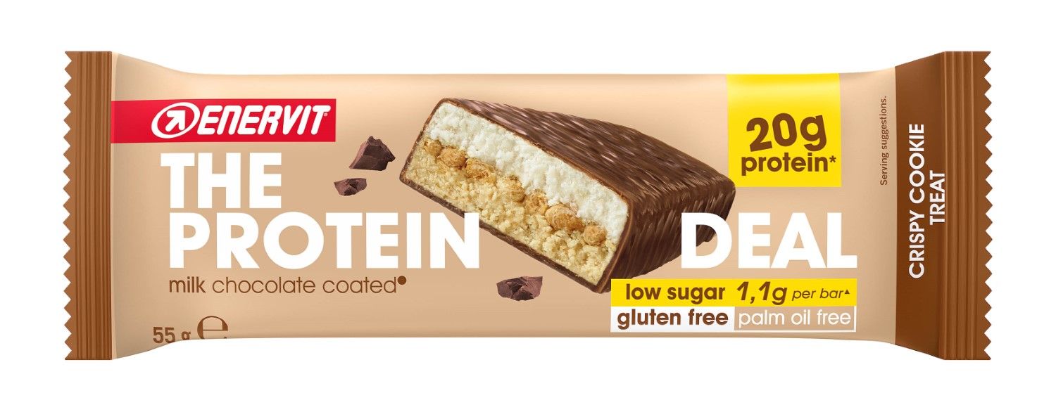 Enervit The Protein Deal Bar Barretta Proteica Gusto Crispy Cookie Treat 55g