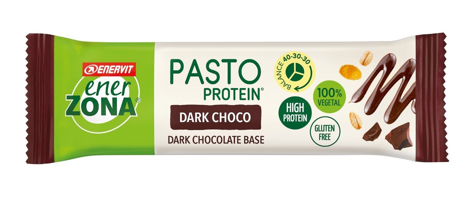 Enervit Enerzona Pasto Protein Dark Choco Barretta Proteica 55g