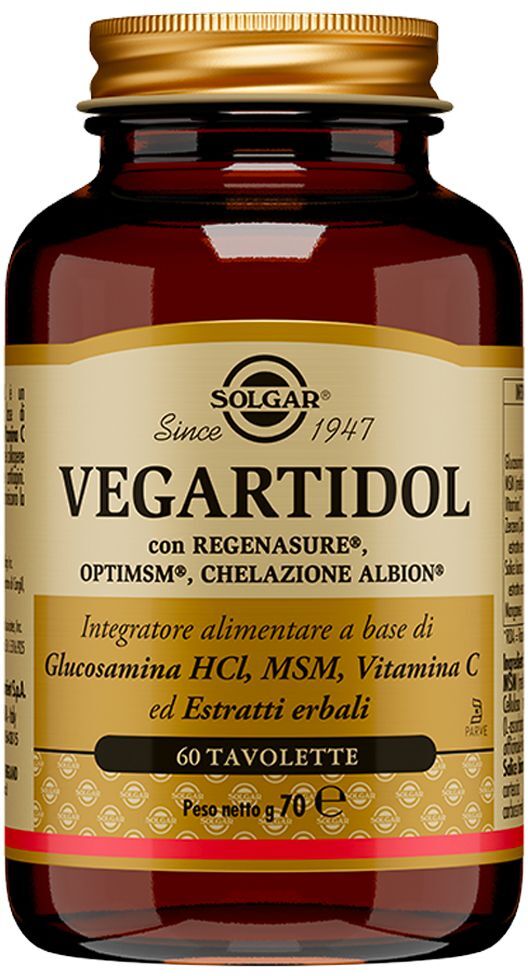 Solgar Vegartidol Integratore Articolazioni 60 Tavolette