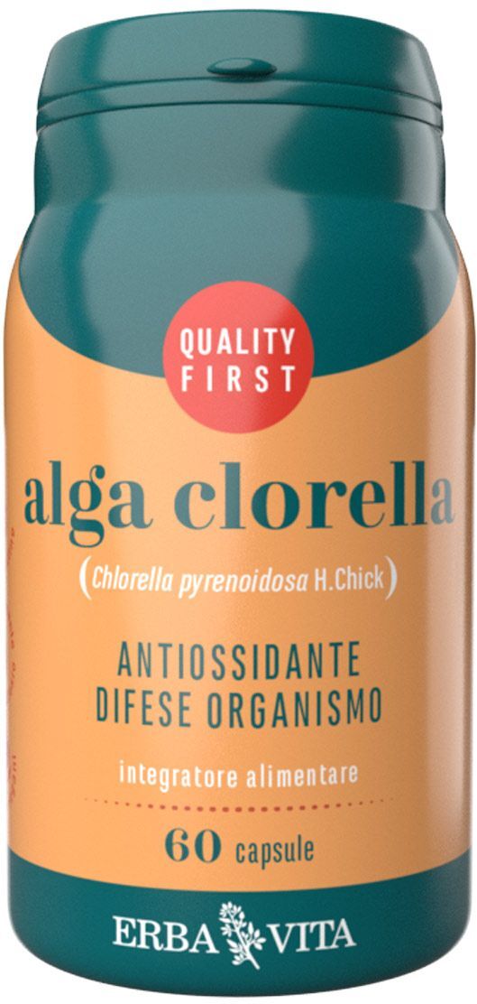 Erba Vita Alga Clorella Integratore Antiossidante 60 Capsule