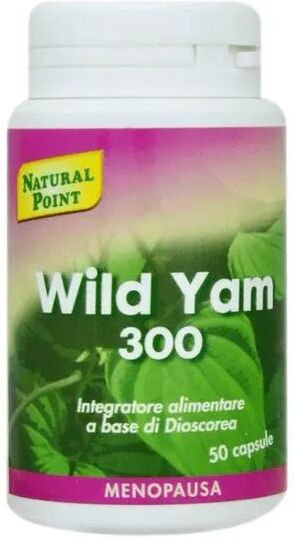 Natural Point Wild Yam 300 20% Integratore Intestino 50 Capsule