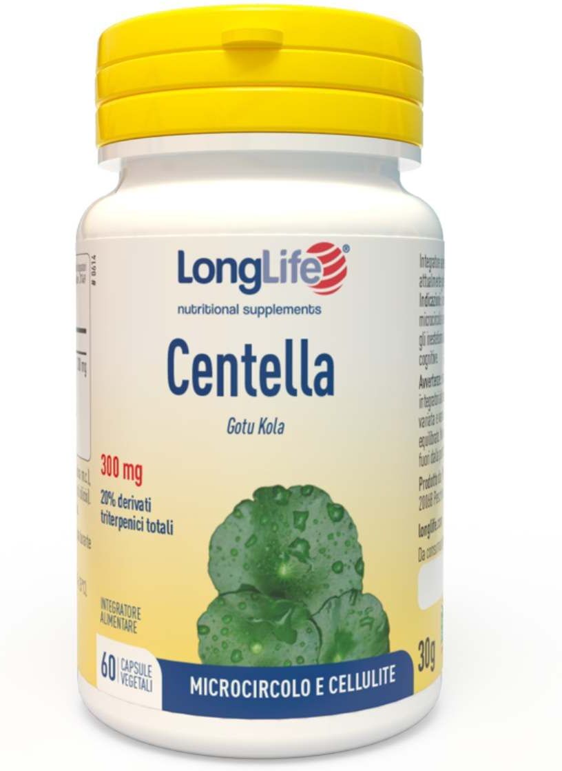 Longlife Centella Integratore Microcircolo E Cellulite 60 Capsule