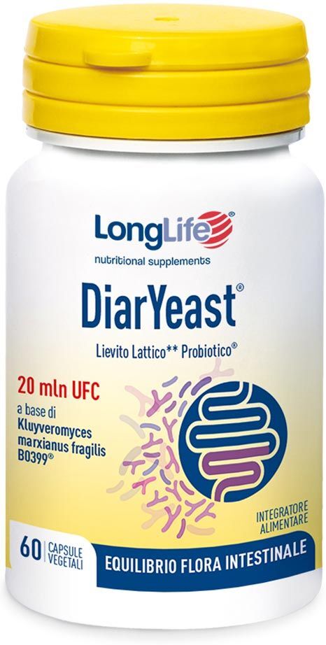 Longlife Diaryeast Integratore Regolarità Intestinale 60 Capsule Vegetali