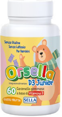 Vitamina D3 Junior Orsella 60 Caramelle