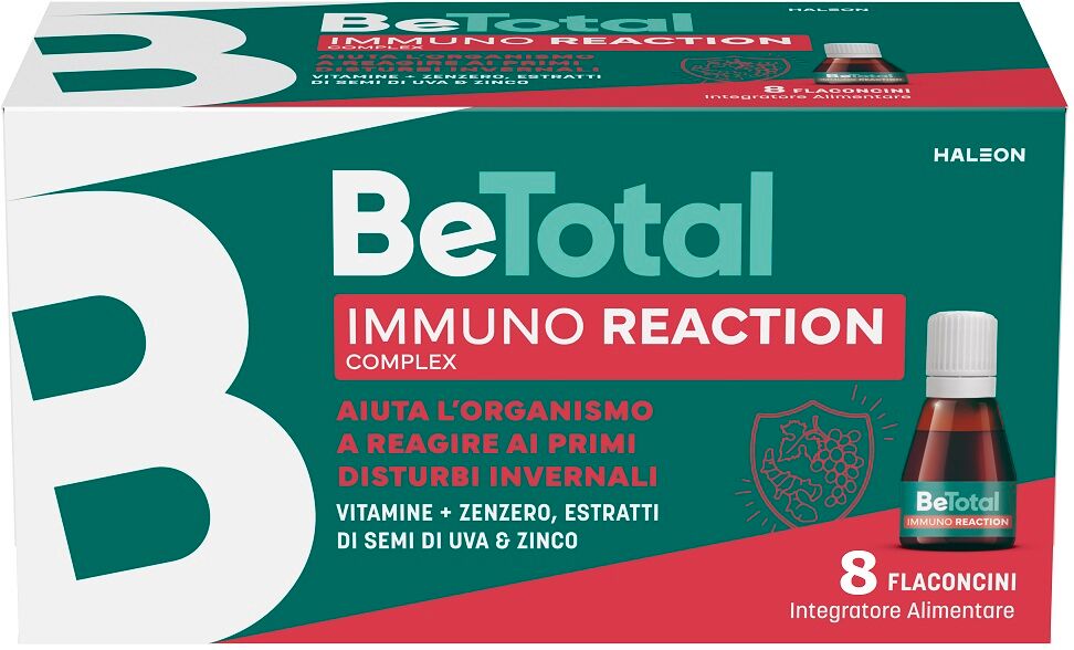 Be-total Immuno Reaction Integratore Alimentare Difese Immunitarie Vitamina C 8 Flaconcini