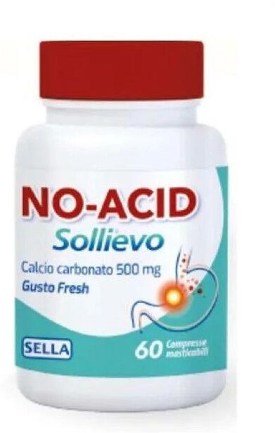 Sella No Acid Sollievo Integratore Digestione 60 Compresse Masticabili