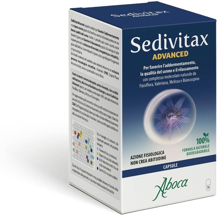 Aboca Sedivitax Advanced Integratore Sonno 70 Capsule