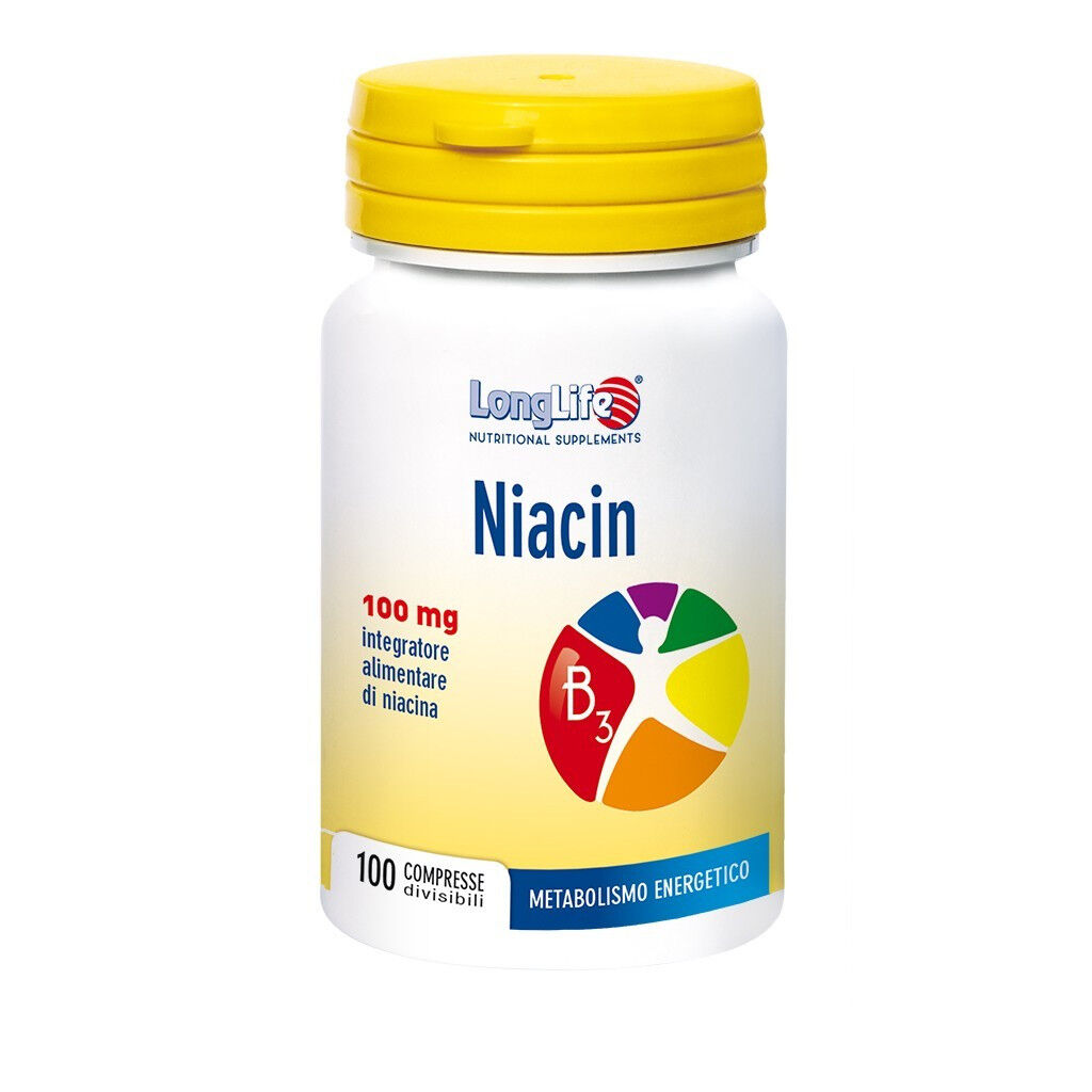 Longlife Niacin 100mg Integratore Circolazione 100 Compresse