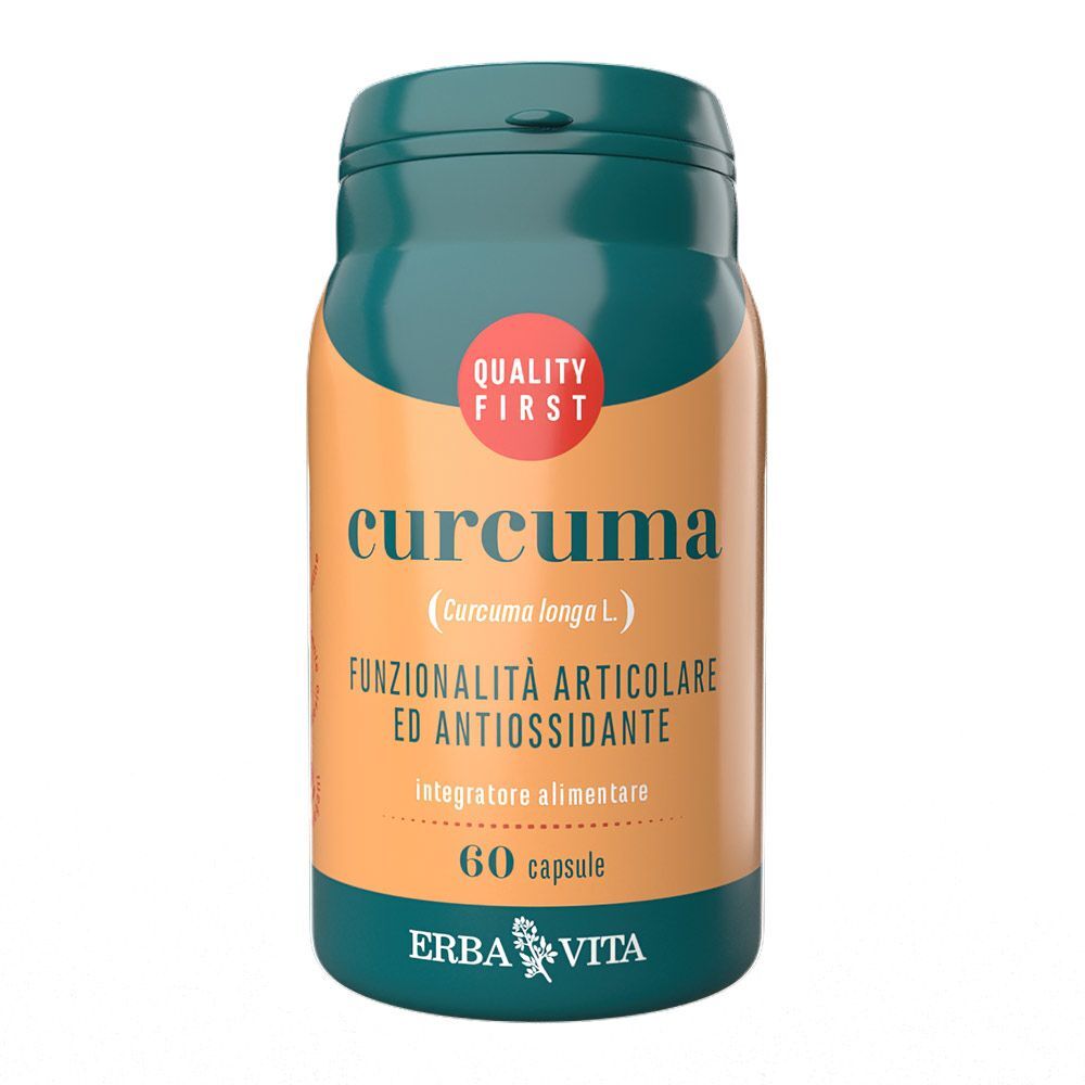 Erba Vita Curcuma Integratore Articolazioni 60 Capsule