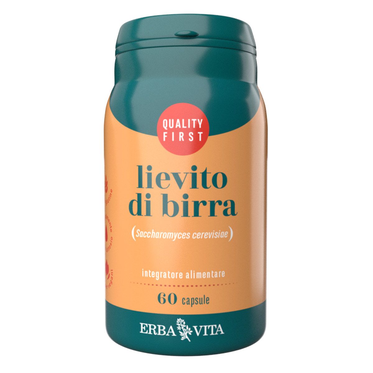 Erba Vita Lievito Birra Integratore Digestione 60 Capsule