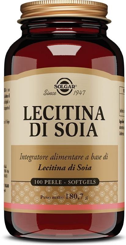 Solgar Lecitina Di Soia Integratore Controllo Colesterolo 100 Perle Softgel