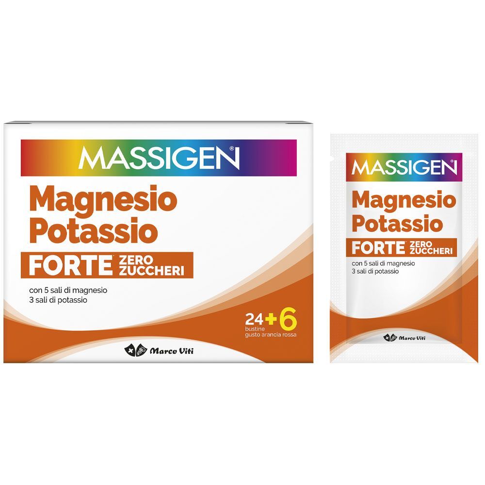 Marco Viti Massigen Magnesio Potassio Forte Zero Zuccheri 24+6 Bustine