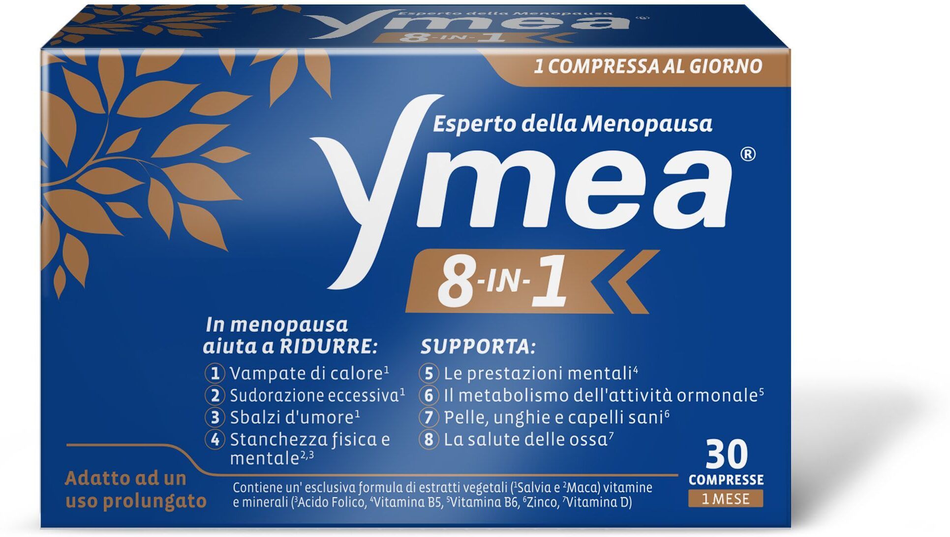 Ymea 8in1 Integratore Menopausa 30 Compresse