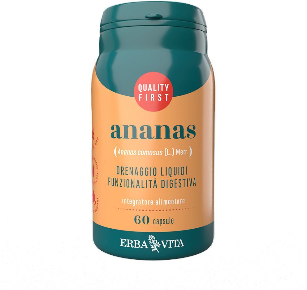 Erba Vita Ananas Integratore Drenante 60 Capsule