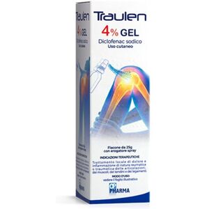 O.P. Pharma Traulen 4 Gel Cutaneo Trattamento Infiammazione Articolazioni 25g