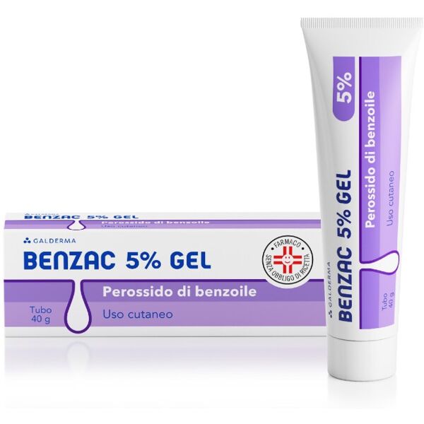 benzac 5% gel trattamento acne e brufoli 40g