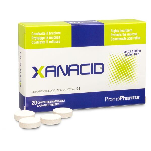 promopharma xanacid medicinale antiacido e anti reflusso 20 compresse