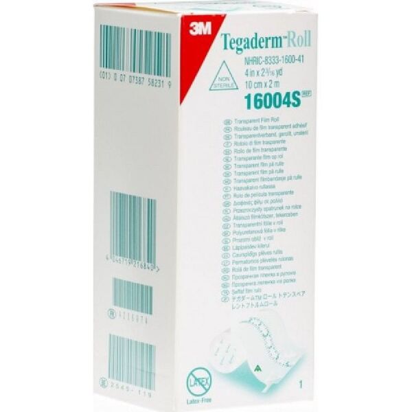 3m tegaderm roll film trasparente in rotolo cm10x2m 1 pezzo