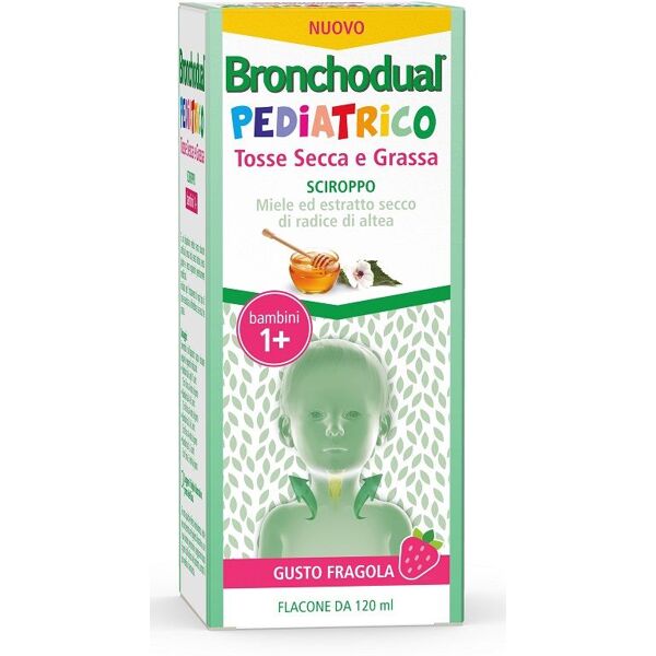 broncodhual bronchodual pediatrico sciroppo tosse secca grassa fragola 120ml