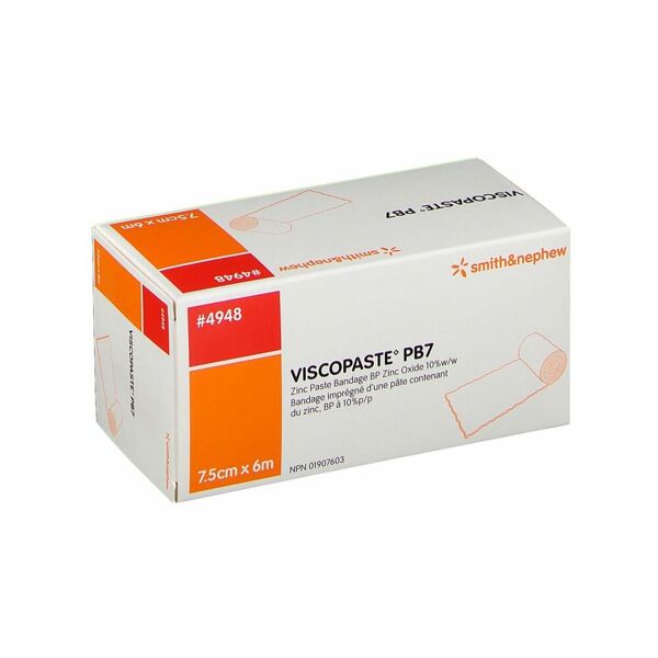 smith & nephew srl viscopaste benda pb7 ossido di zinco 7,5cmx6m