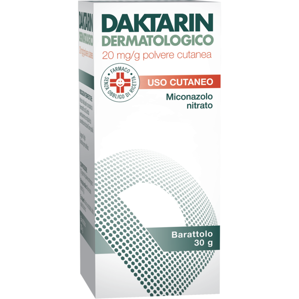 daktarin dermatologico 20mg/g polvere cutanea antimicosi 30g