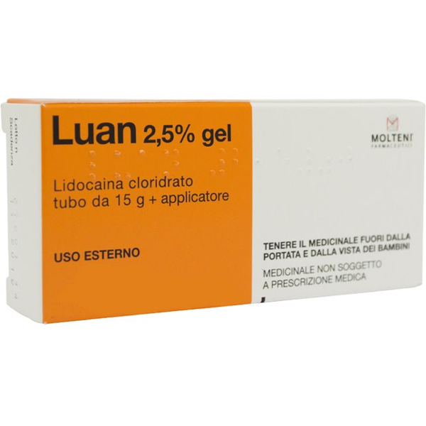 molteni & c. f.lli alitti spa luan gel 2.5% con applicatore 15g