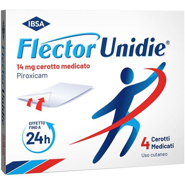 flector unidie cerotto medicato 14mg piroxicam trattamento dolore 4 pezzi