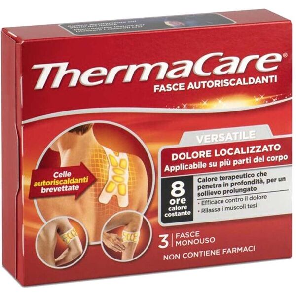 thermacare fascia versatile autoriscaldante dolori muscolari 3 pezzi